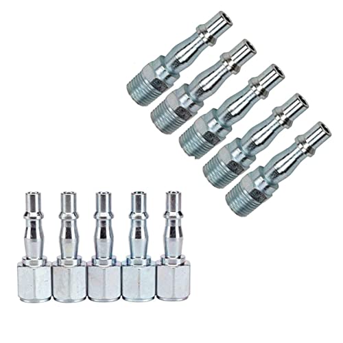 minkissy 10 Pcs 1/4 Mini Schraube Luft Kompressor Schnell Set Pneumatische Rohr Anschlüsse Für Werkzeuge von minkissy