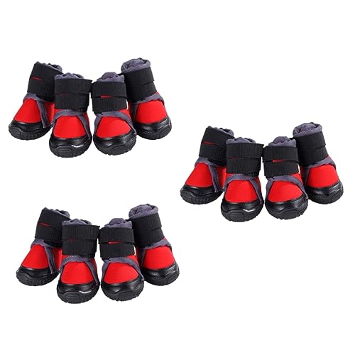 minkissy 12 Pcs Pet Warm Shoes Bottom of Shoe Protector Dog Hiking Gear Pet Outdoor Shoes Dog Boots Winter Dog Shoes Dog Snow Boot Dog Booties for Large Dog Pet Shoes Winter Boots Small Dog von minkissy
