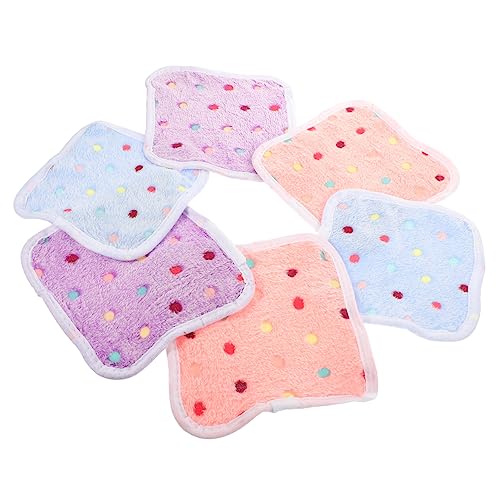 minkissy 12 STK Hamsternestdecke Matratzenschoner Hamsterkäfig Hamstermatte Hamster-Accessoire Hamsterpad Für Den Haushalt Hamsterversorgung Meerschweinchen Korallenvlies Kleiner Hamster von minkissy