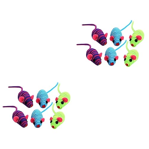 minkissy 12 STK Indoor-Spielzeug Katzenminze-Spray für Wohnungskatzen Spielzeuge Plüschtier elastische Seilmaus Katze elastisches Seil Spielzeug lustige Katze Hauskatze Produkt minkissy 12 STK Indoor-Spielzeug Katzenminze-Spray für Wohnungskatzen Spielzeuge Plüschtier elastische Seilmaus Katze elastisches Seil Spielzeug lustige Katze Hauskatze Produkt von minkissy