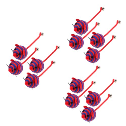 minkissy 12 Stück Kätzchen-Kauspielzeug, interaktives Spielzeug, Kauspielzeug, Rattenspielzeug, unterhaltsame Katzenminze, Mäuse, Spielzeug, Haustier-Katzenspielzeug, Zahnarzt-Katzenspielzeug, von minkissy