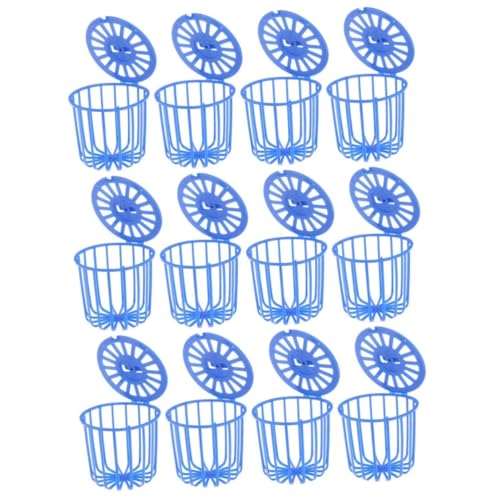 minkissy 12 pcs plastic food basket Parrots Feeder Basket Bird Food Holder basket for fruit Vegetable Feeding Holder toys for birds plastic containers for food basket for birds pet hanging von minkissy