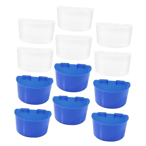 minkissy 12pcs Box bird sand cup papagei food bowl rabbit feeder chicken water cups dispenser container sittich food papagei feeding cups Bird Feeder cage bird dishes plastic food box Pigeon von minkissy