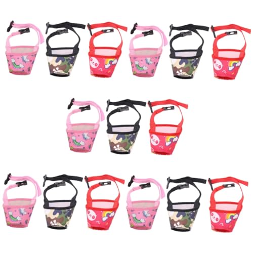 minkissy 15 Pcs Maulkorb Hund Guard Katze Masken Hund Korb Hund Abdeckung Anti Hund Pflege Liefert Katze Mundschutz Hundegeschirr Hund Biss Rinde Katze Bad Liefert Polyester Hund Liefert Major von minkissy