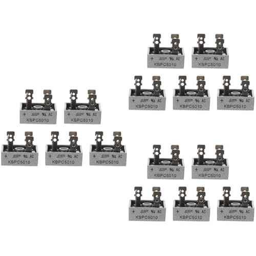 minkissy 15 STK Gleichrichter Brücke Elektronisches Bauteil 1000 v Gleichrichter Elektronische Komponenten Wc-kolben Schwere Ausführung Elektronische Diode Hülse Metall Material Simplex 50a von minkissy