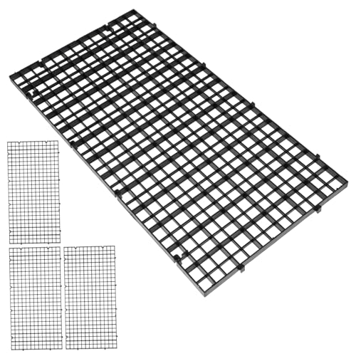 16 Pcs Aquarium Bottom Filter Plate Grid Isolate Board Aquarium Separator Fish bowls for betta fish aquarium board egg crate panel pp rainforest tank fish tank von minkissy