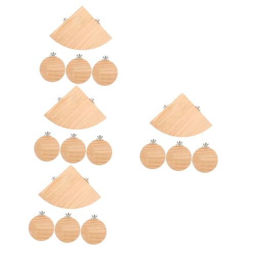 minkissy 16 Pcs Hamster Springboard Bird Grinding Bird Platform Stand Perch Platform Parrot Toys Hamster Platform Parrot Stand sittich Toys Parrot Platform Jumping Wooden cage Hamster cage von minkissy