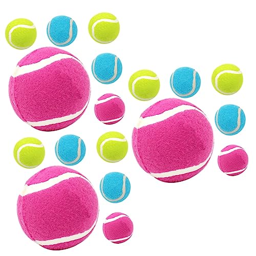 minkissy 18 Tennisspielzeug für Hunde Interactive Dog Toys Welpenbeißspielzeug Beißspielzeug für Welpen Hundekauspielzeug für Welpen Spielzeug Hundeball Welpenball von minkissy