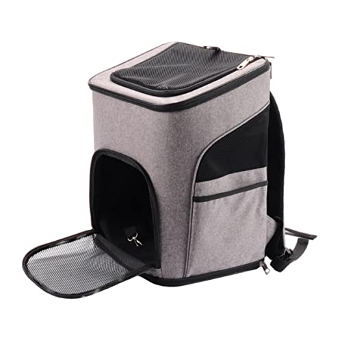 minkissy 1Stk Katzenrucksack Tragetasche für Haustiere atmungsaktiver Haustierbehälter Schultertasche Faltbare hundetasche Katzen Hunde Rucksack tragbar Katzentasche Haustierkiste Reisen von minkissy