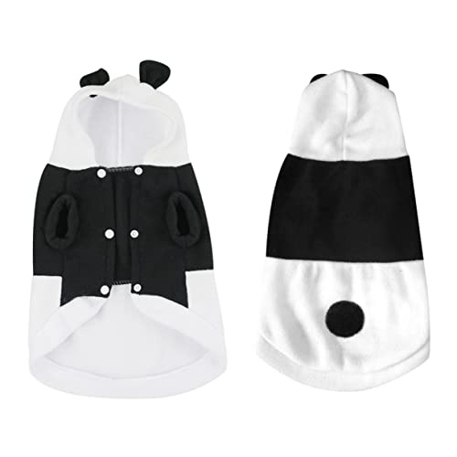 minkissy 1stk Panda-Haustier-Kleidung Katzenkostüm Herbst Haustierkostüm Hunde-Outfit Hunde-Panda-kostüm Geformte Kleidung Katzen-Outfits Welpen-Pyjama Haustier-Body Weiß Winter Pullover von minkissy