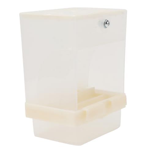 minkissy 1pc Anti-spill Futterbox Vogelkäfig Vogelfutterstation Taubenfutterspender Transparent Vogelfutterspender Vogelfutterbehälter Automatische Vogelfutterstation Vogelkäfig Futterspender Papagei von minkissy