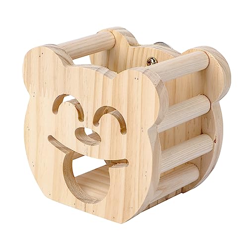 minkissy 1pc Gras Rahmen Heu Kaninchen Feeder Kaninchen Futter Futterspender Kaninchen Futter Spender Kaninchen Futter Krippe Gras Halter für Häschen liefert Häschen Futter Halter Holz Kaninchen Käfig von minkissy