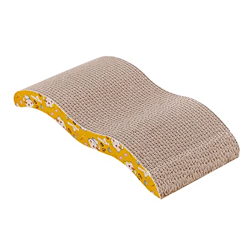 minkissy 1pc Haustier Katze Kratzbrett Scratcher Karton Katze Klettern Spielzeug Katze Spielen Scratcher Katze Kratzbrett Katze Kratzbaum Sitzstangen Kätzchen Kratzen Pad Recycelbare Grip Pad von minkissy