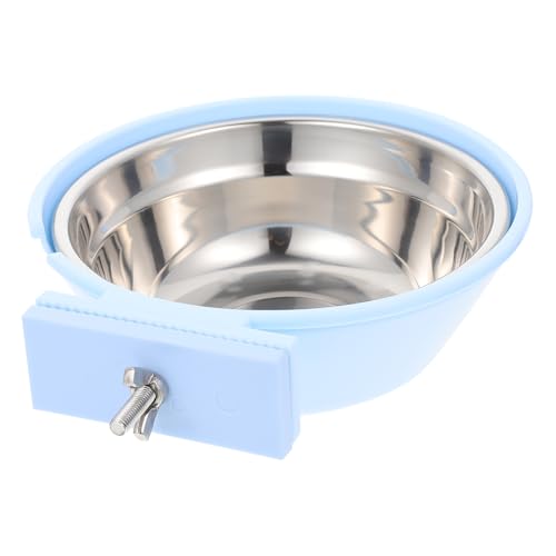 minkissy 1pc pet bowl puppy cage feeder puppy feeding cat feeder dish pets eating bowl dog water dish bowl pet cat feeding bowl puppy food bowls kitten dog snacks Stainless steel large von minkissy