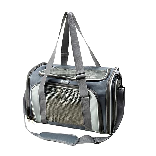 minkissy 1stk Atmungsaktive Haustiertasche Katzentransporter Reisetasche Rucksack Hunde-leckerli Transportbox Für Katze Handtasche Einkaufstasche Oxford-Stoff Reisen Die Katze Katzenkäfig von minkissy