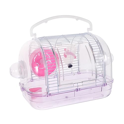 minkissy 1stk Hamsterkäfig Hamster-wasserflasche Hamster-reisekäfig Hasenkäfige Kleine Behälter Vogel Träger Kunststoffbehälter Kaninchenträger Plastik Meerschweinchen Igel Reisen von minkissy