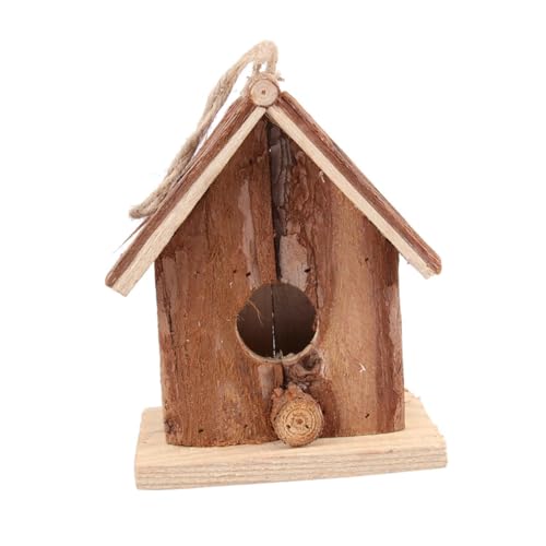 minkissy 1stk Vogelhaus Aus Holz Hölzern Draussen Gartenbaum von minkissy