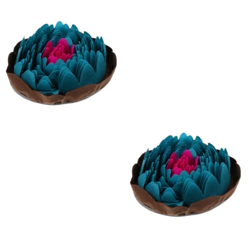 minkissy 2 Pcs Pet Sniffing Pad Pet Snuffle Dog Bite Toy Dog Toy Mat Dog Activity Mat Snuffle Mat for Dogs Pet Training Puppy Cat Game Toys Kitten Felt Cloth Suction Pad Child von minkissy