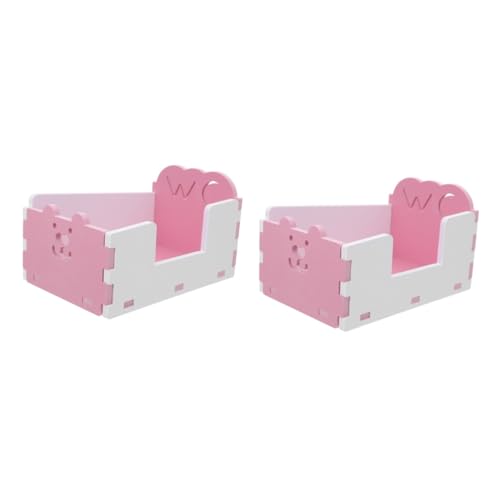 minkissy 2 STK Hamster Toilette Beweis auslaufsichere Toilette PVC-Müllcontainer fussbadewanne Toilettenbehälter für kleine Haustiere Toilettenbecken für kleine Haustiere von minkissy