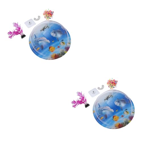 minkissy 2 Sätze an Wand befestigtes Aquarium wandhalterung blumentopf Easy putz Dekorationen für Aquarien Blumentöpfe Blumenvase Aquarium Topf Luft schmücken Frontplatte von minkissy