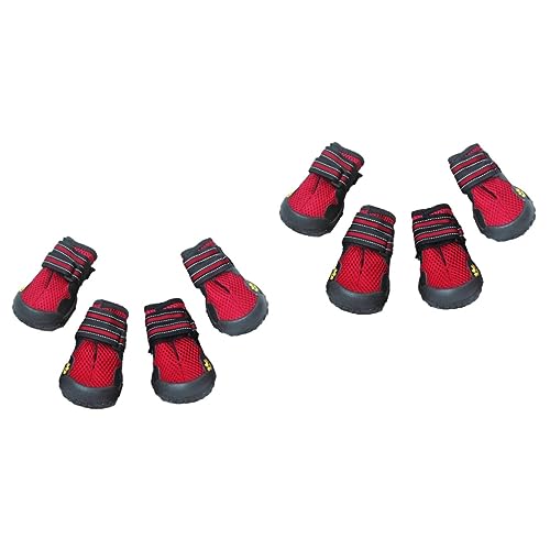 minkissy 2 Sets Hundestiefel Schuhe für Hunde Stiefel für Hunde Haustier Hundeschuhe von minkissy