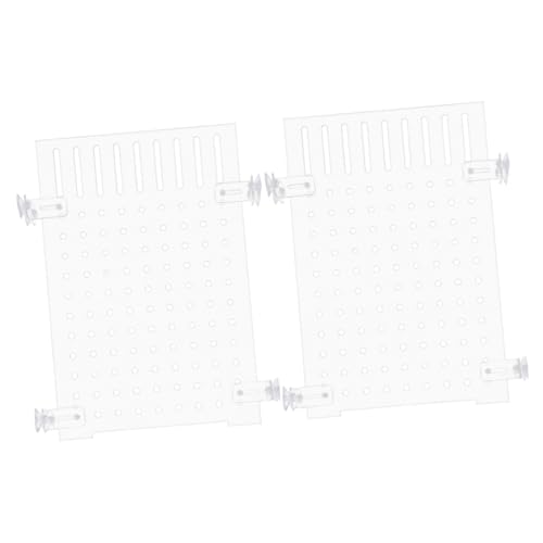 minkissy 2 Sets Schallwand Tragbare Aquarium Board Net Acryl Blatt Cut Off Tank Separator Abdeckung Platte Acryl Aquarium Trennwand Aquarium Board Tank Teiler von minkissy