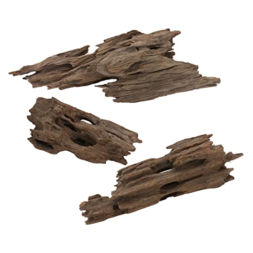 minkissy 2 Stück 1 natürliches versunkenes Holz künstliche Pflanzen künstliches Pflanzendekor Ornament Aquarium Zubehör für Aquarien natürliche Astverzierungen hohl schmücken Totes Holz von minkissy