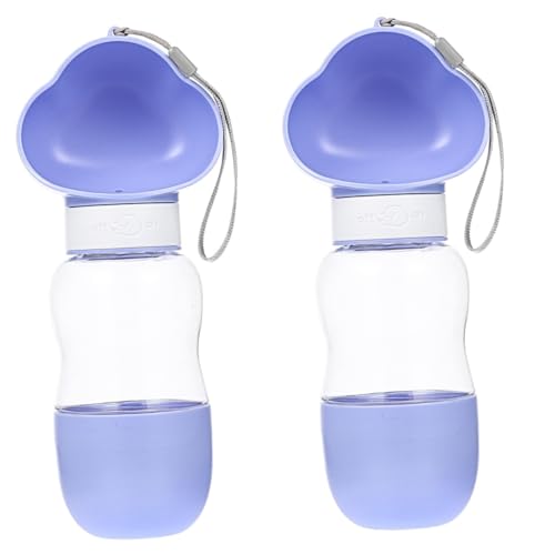 minkissy 2 Stück Hund Outdoor Wasserbecher Wasserflasche für Hamster Tragbare Haustier Wasserflasche Tragbare Haustier Wasserspender Haustier Wasserflasche mit Futterbehälter Wassergläser Welpe Reise von minkissy