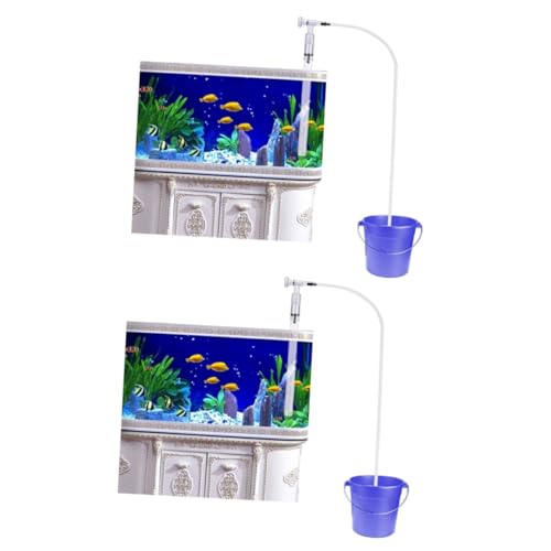 2 stücke Aquarium Vakuum Kiesreiniger Fisch Tank Staubsauger Aquarium Wasserwechsler Fisch Tank Wasserwechsel Schlauch Fisch Tank Staubsauger Sand Vakuum Siphon Magnetbürste von minkissy