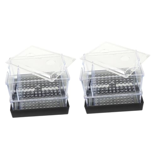 minkissy 2 stücke Fisch Tank Drip Box Fisch Aquarium Filter Fisch Tank Zubehör Filter für Schildkröte Tank Filter für Fisch Tank Filter Fisch Aquarium Zubehör Kunststoff Einfache Inkubator von minkissy