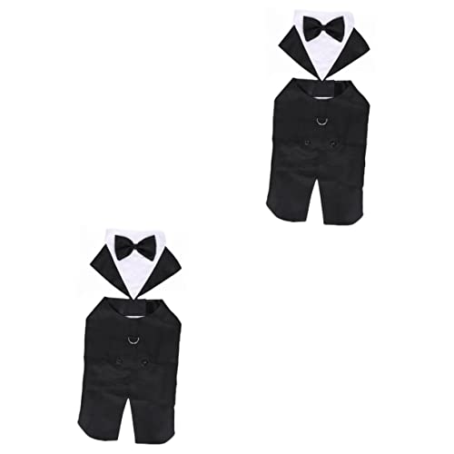 minkissy 2 stücke haustier smoking tux für hunde Pet Outfits für Hund kleine hunde kleidung Haustier Kleidungsstück hund bekleidung Haustier Hochzeit Smoking anzug shirt Haustier Hochzeit Anzug der von minkissy