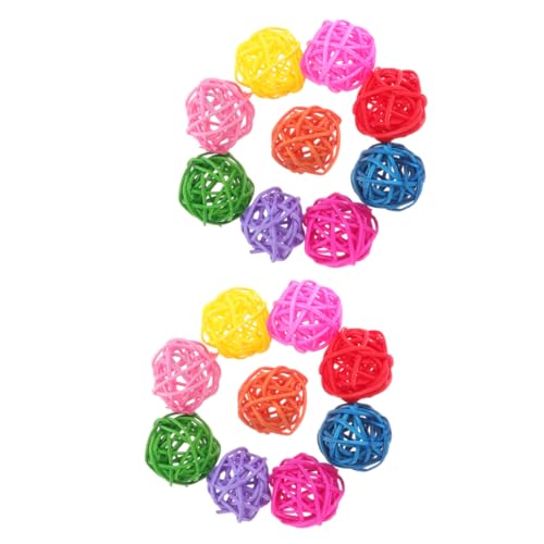 minkissy Rattan-Spielzeug-Set Für Vögel Kleintiere Kaurattan Für Papageien Hamster Zufällige Farbe minkissy Rattan-Spielzeug-Set Für Vögel Kleintiere Kaurattan Für Papageien Hamster Zufällige Farbe von minkissy