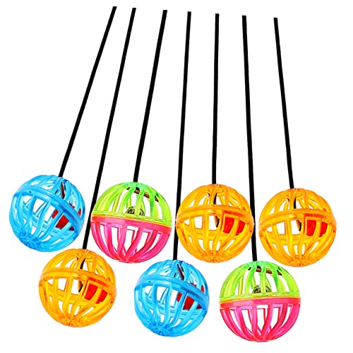 minkissy 28 Stück Spielzeug Ball Sauger Reptilien Glocke Gecko Bunte Katze Bälle Katze Glocke Lustige Bartdrache Spielzeug Vogel Glocke Katze Jingle Balls Bartdrache Zubehör Eidechse Kunststoff von minkissy