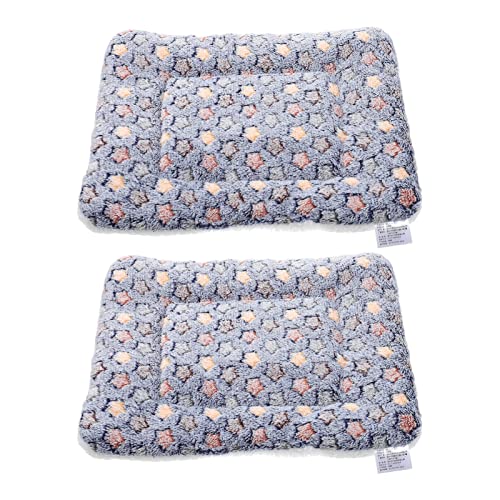 minkissy 2Pcs pet mat warm dog cushion winter pet bed Blanket dog flannel cushion dog warm mat machine washable pet bed dog bunk faux blanket puppy pads dog bed Autumn and winter Sherpa von minkissy