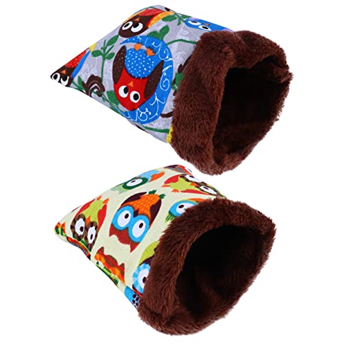 minkissy 2Pcs pet sleeping bag little rat cage frettchen bed Chinchillas Sleeping bag plush hamster bed stuffed hamster guinea pig bed Small Animals Bed hedgehog canvas guinea pig nest von minkissy