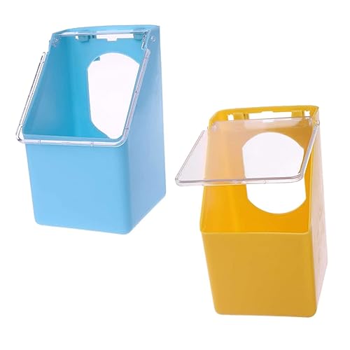 minkissy 2Pcs pigeon hanging box bird feeding basin Cage Pigeon Feeder bird feeders for cage Water Feeders for Birds bird bath cup sittich bird cage Bird Hanging Cup conical feeding bowl von minkissy