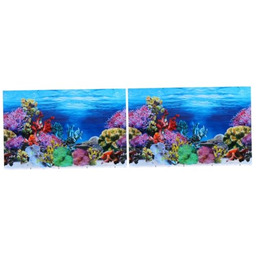 minkissy 2St 3D-Aquarium-Hintergrund 10-Gallonen-Aquarium-Hintergrund unterwasserwelt deko D Aufkleber für Aquarium Aufkleber für Aquarien Aquarium-Hintergrundaufkleber Schildkröte Bild von minkissy