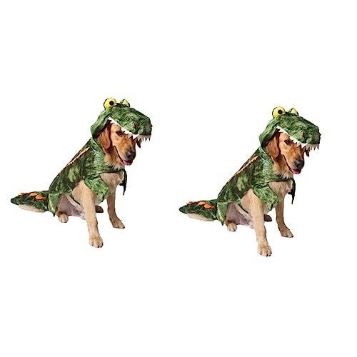 minkissy 2St haustierbekleidung Halloween Haustierkostüme Katze Krokodil Kostü Haustier-Outfit Hunde-Cosplay-Kostü Kleider Haustierkleidung Hundekleidung warm halten Verwandlungs-Outfit von minkissy