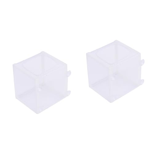 minkissy 2 Stücke Fisch Net Braten Brüterei Inkubator Aquarium Aquarium Box Tasse Befestigung Separaten Fisch Weiß Rate Verbesserung von minkissy