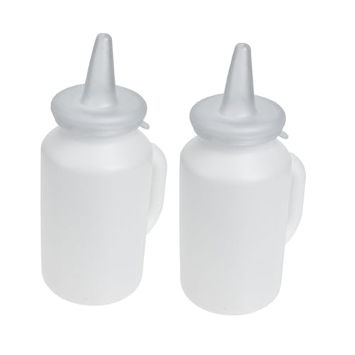 minkissy 2St Flasche aus Silikon Säuglingsflaschen Lamm Feeder Babyflasche Milchflasche für Haustiere Milchflasche Lamm Geflügel Nuckelflasche Stillgerät kleine Milchflasche Kieselgel Weiß von minkissy