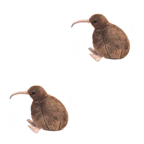 minkissy Spielzeug Für Kinder 2St Cartoon-Plüschtier ausgestopft Spielzeuge Hündchenspielzeug für Kinder tierisches Spielzeug dekorativer Vogel Kleiner Hund Plüschpuppen Haustier Kiwi von minkissy