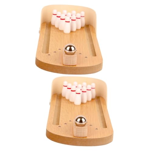 minkissy 2St Minispielzeug Desktop-Spielzeug Indoor-Spielset Vogel-Trainingsspiel Gehirn Spielzeug Entwicklungsspielzeug Trainingsgerät für Vögel pädagogisches Spielzeug Papagei Bowling von minkissy