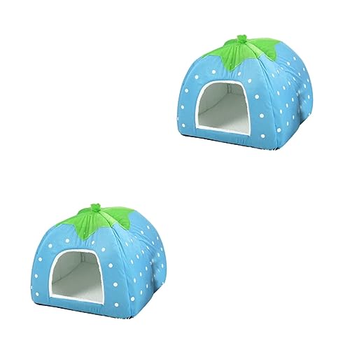 minkissy 2St haustierzelt pet Teepee cat House hundesofa haustierfeldbett Zwinger Katzenkäfige kleines hundebett Katzenhaus Katzenbett Haustier warmes Jurte Haustierbett Hundekäfig von minkissy