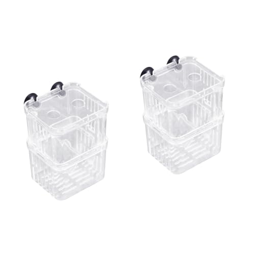 minkissy 2er-Box Fischzuchtnetz Fischnetz Für Aquarien Zuchtnetz Für Aquarien Fischzüchter Netz Züchternetz Für Aquarien Tropf-akklimatisierungs-kit Acryl Inkubationsnetzwerk von minkissy