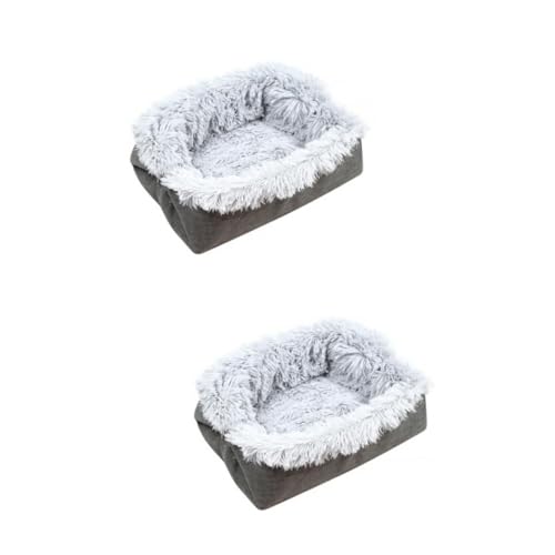 minkissy 2pcs 2 1 pet plush large pet bed donut cat bed circle mattress round mattress Cat Mat Plush Donut Pet Bed cat cushion Plush Cat Nest Cat Bed Mat Pet Nest indoor cat linen keep warm von minkissy