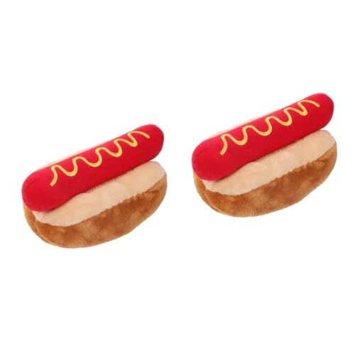 minkissy 2pcs Haustier Hund Puppe Lustiges Hundespielzeug Hund Beißspielzeug Hundefutter Hund Wurst Welpe Beißspielzeug Welpe Quietschspielzeug Haustier Kauspielzeug Welpenspielzeug Stofftier Haustier von minkissy