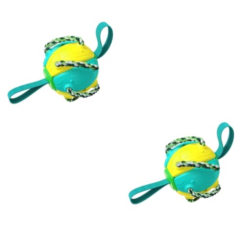 minkissy 2pcs Hundespielzeug Spielzeug Ufo Spielzeug Hund Beißspielzeug Hund Flying Ball Spielzeug Hund Training Prop Haustier Interaktives Spielzeug Up Hund Kauspielzeug Haustier Wurfspielzeug von minkissy