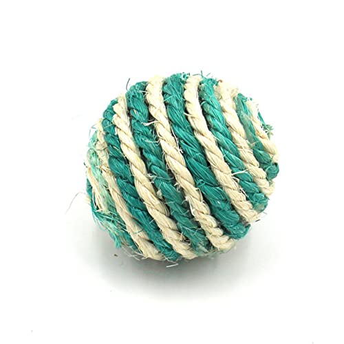 minkissy 2pcs Pet Stuff Pet Supplies Pet Toys Sisal Ball Cat Toys Kitten Teaser Cat Balls Braided Ball Cat Catchball Small Toy Cat Pet The Cat von minkissy