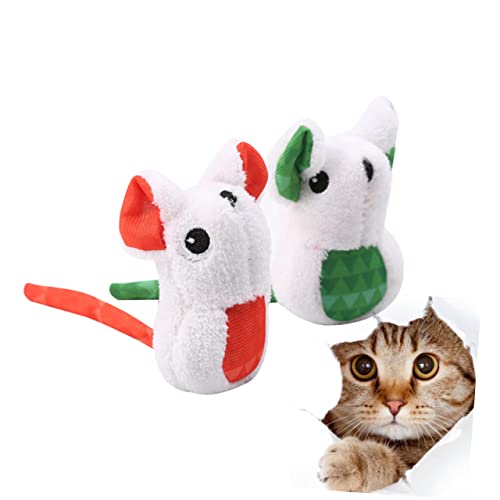 minkissy 2pcs Plüsch Molar Spielzeug Katzenminze Spielzeug Katze Molar Spielzeug Katze Kratzspielzeug Haustier Zahnen Spielzeug Kätzchen Spielzeug Zahnen Spielzeug für Welpen Kleine Hund Kauspielzeug von minkissy