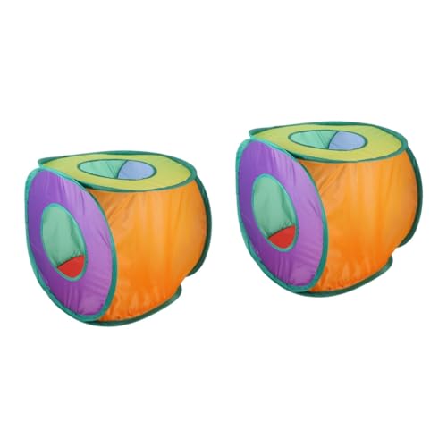 minkissy 2pcs cat tunnel cat tubes and tunnels small animal tunnel pet hide tunnel cat scratch tunnel hamster tunnels small pet tunnel cat house toys polyester child the cat mouse house von minkissy